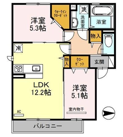 北花田駅 徒歩20分 2階の物件間取画像